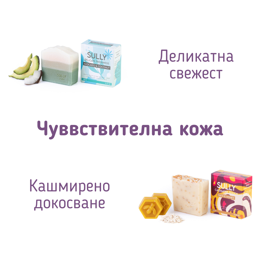 Персонализиран сет от 2 сапуна и керамична поставка