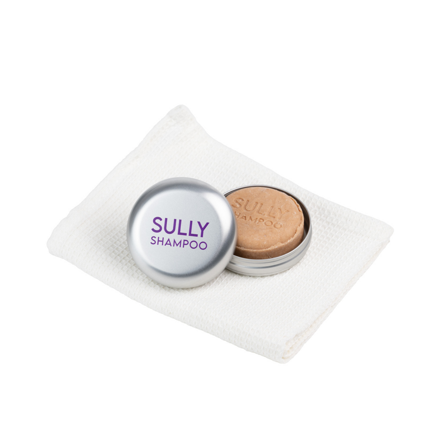 Алуминиева кутийка за твърд шампоан SULLY Naturals – компактна и практична за съхранение и пътуване