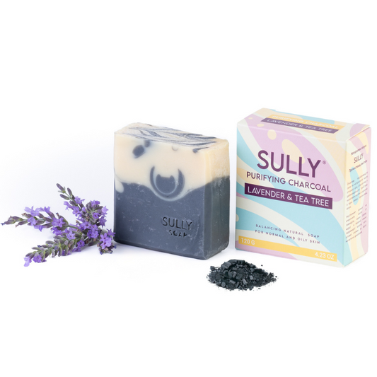 Детоксикиращ натурален сапун с активен въглен за проблемна кожа SULLY Naturals